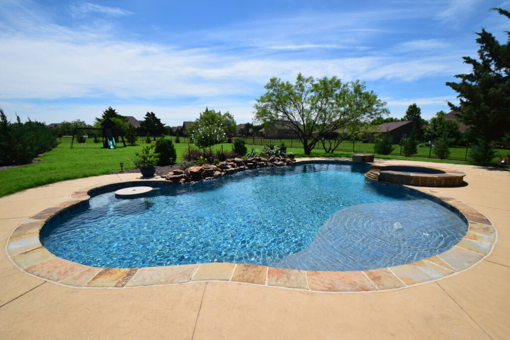 Custom Pool with a preventable pool crack.